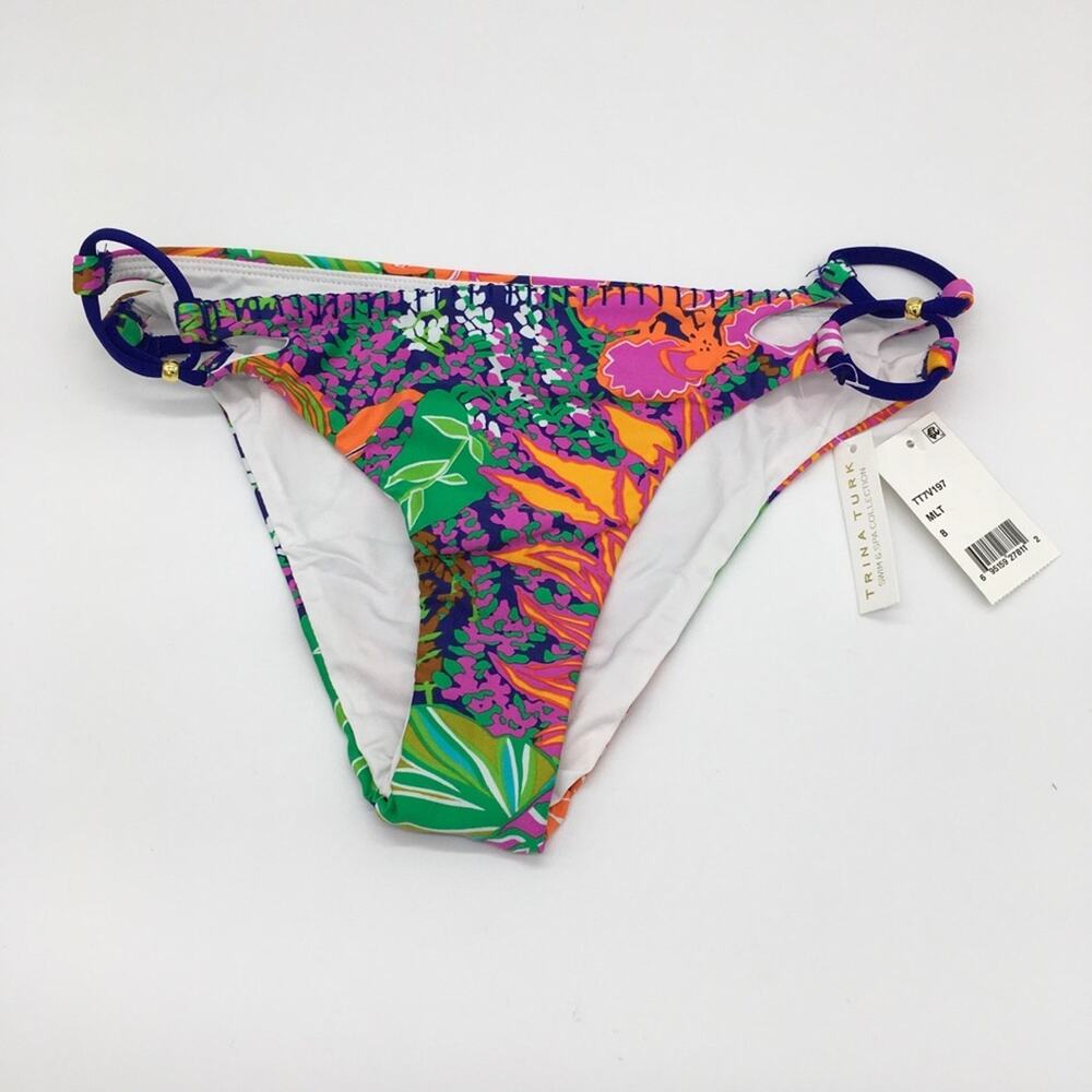 NWT Trina Turk Tropical Escape Bikini Bottoms - 8 - Picture 8 of 8